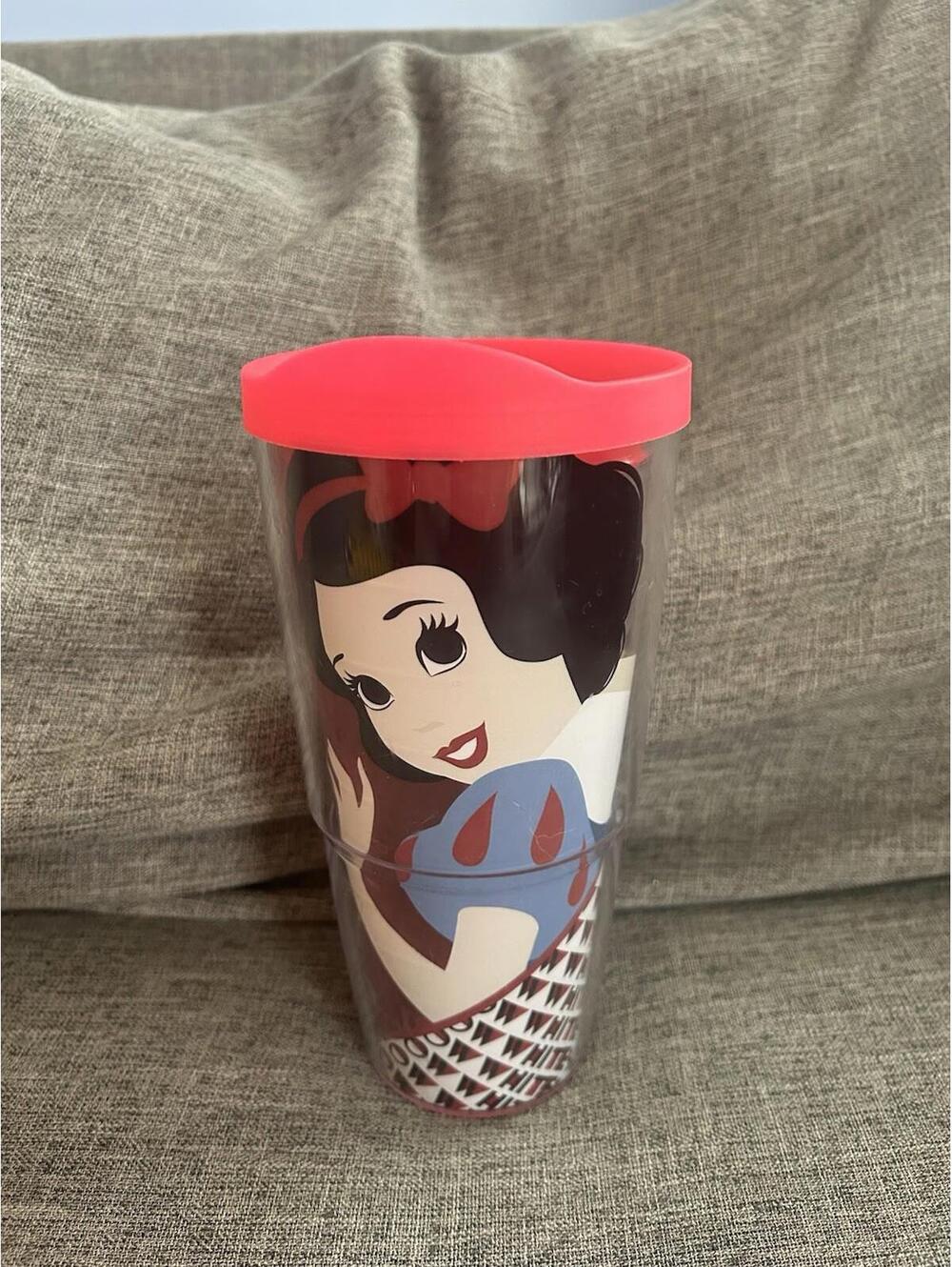 Tervis Tumbler Snow White Pink Lid 24 oz Disney Princess